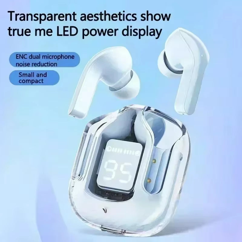 TWS LED 150Mah Power Digital Display Headset Wireless Headphones Power Digital Display Stereo Sound Earphones for Smartphones