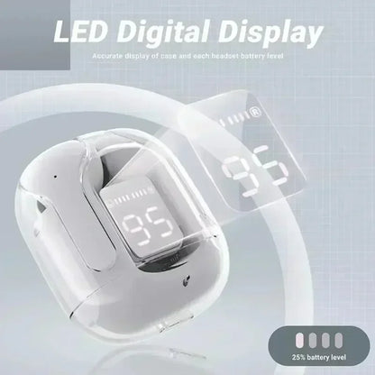 TWS LED 150Mah Power Digital Display Headset Wireless Headphones Power Digital Display Stereo Sound Earphones for Smartphones